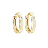 Load image into Gallery viewer, OAHLAN S925 Sterling Silver Square Cut Zircon Hoop Earrings Geometric Fine Jewelry for Women&#39;s Engagement Wedding Party