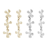 Load image into Gallery viewer, OAHLAN New 14K Gold Plated Swinging Flowers S925 Sterling Silver Drop Earrings Fine Jewelry for Women Wedding Engagement Party