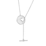 Load image into Gallery viewer, OAHLAN Women&#39;s 925 Sterling Silver Heart Shaped Necklace Fine Jewelry Hollow Design Link for Engagement Wedding Gift Party