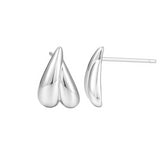 Load image into Gallery viewer, OAHLAN Fine Jewelry Gold Plated Smooth Surface Droplet Shaped S925 Sterling Silver Earrings for Women Engagement Anniversary
