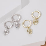 Load image into Gallery viewer, OAHLAN Fine Jewelry Gold Plated Shield Hexagram S925 Sterling Silver Earrings for Women Wedding Anniversary Engagement