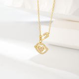Load image into Gallery viewer, OAHLAN Fine Jewelry Gold Plated S925 Sterling Silver Lip Pendant Necklace Heart Shaped Pink Zircon for Women&#39;s Anniversary Gift