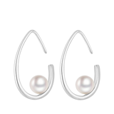 Load image into Gallery viewer, OAHLAN Women&#39;s S925 Sterling Silver Freshwater Pearl Earrings Fine Jewellery for Anniversary Engagement Gifts