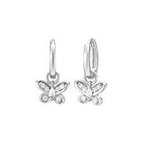 Load image into Gallery viewer, OAHLAN Women&#39;s S925 Sterling Silver Earrings Fine Jewelry with Butterfly Design and Zircon Inlay for Engagement Wedding Party