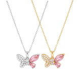Load image into Gallery viewer, OAHLAN Butterfly Pendant Fine Chokers Necklaces S925 Sterling Silver Antiallergic Fine Jewelry Beach Necklaces for Women