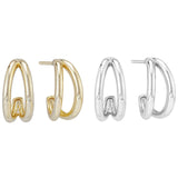 Load image into Gallery viewer, OAHLAN Women&#39;s S925 Sterling Silver Stud Earrings Fine Jewelry Trendy Timeless Design High Quality for Parties Weddings