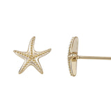 Load image into Gallery viewer, OAHLAN 14K Gold Plated S925 Sterling Silver Starfish Shaped Stud Earrings Women&#39;s Fine Jewelry for Anniversary Wedding Gift
