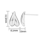 Load image into Gallery viewer, OAHLAN Fine Jewelry Gold Plated Smooth Surface Droplet Shaped S925 Sterling Silver Earrings for Women Engagement Anniversary