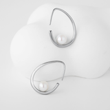 Load image into Gallery viewer, OAHLAN Women&#39;s S925 Sterling Silver Freshwater Pearl Earrings Fine Jewellery for Anniversary Engagement Gifts