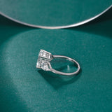 Load image into Gallery viewer, OAHLAN Fine Jewelry 2ct Pear Cut Sparkling Cubic Zircon S925 Sterling Silver Rings for Women Engagement Anniversary Gift
