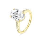 Load image into Gallery viewer, OAHLAN Fine Jewelry 6ct Oval Cut Zircon S925 Sterling Silver Ring for Women Engagement Wedding Gifts