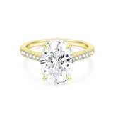 Load image into Gallery viewer, OAHLAN Fine Jewelry 6ct Oval Cut Zircon S925 Sterling Silver Ring for Women Engagement Wedding Gifts