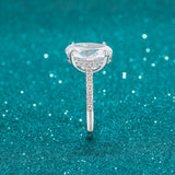 Load image into Gallery viewer, OAHLAN Fine Jewelry 6ct Oval Cut Zircon S925 Sterling Silver Ring for Women Engagement Wedding Gifts
