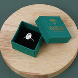 Load image into Gallery viewer, OAHLAN Fine Jewelry 6ct Oval Cut Zircon S925 Sterling Silver Ring for Women Engagement Wedding Gifts