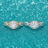 Load image into Gallery viewer, OAHLAN Fine Jewelry 1ct Round Cut Zircon S925 Sterling Silver Ring for Women Wedding Engagement Party Gifts