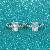 Load image into Gallery viewer, OAHLAN Fine Jewelry Wholesale 2ct Zircon S925 Sterling Silver Rings for Women Wedding Anniversary Engagement