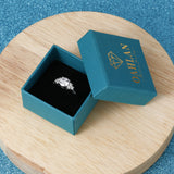 Load image into Gallery viewer, OAHLAN 1.5ct Round Cut Zircon S925 Sterling Silver Ring Fine Jewelry for Women&#39;s Wedding Engagement or Party