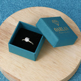 Load image into Gallery viewer, OAHLAN 1.2CT Round Cut Zircon S925 Sterling Silver Ring Romantic Engagement Anniversary Wedding Fine Jewelry for Women