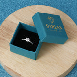 Load image into Gallery viewer, OAHLAN 1.2CT Round Cut Zircon S925 Sterling Silver Ring Romantic Engagement Anniversary Wedding Fine Jewelry for Women