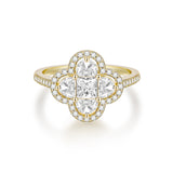 Load image into Gallery viewer, Fine Jewelry Wedding Rings Luxury Four Leaf Clover Cubic Zirconia Engagement S925 Sterling Silver Ring for Women Girl