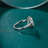 Load image into Gallery viewer, Fine Jewelry Wedding Rings Luxury Four Leaf Clover Cubic Zirconia Engagement S925 Sterling Silver Ring for Women Girl