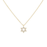 Load image into Gallery viewer, OAHLAN Fine Jewellery Wholesale 18K Gold Plated Star of David S925 Sterling Silver Necklace with Zircon for Women Anniversary