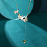 Load image into Gallery viewer, OAHLAN Fine Jewellery Wholesale Butterfly S925 Sterling Silver Pendant Necklace for Women Girl Anniversary Engagement