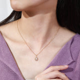 Load image into Gallery viewer, OAHLAN Fine Jewelry Pear Cut Zircon 925 Sterling Silver Pendant Necklace for Women Wedding Birthday Gift
