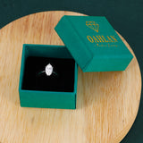 Load image into Gallery viewer, OAHLAN Fine Jewellery 2ct Marquise Cut Moissanite 925 Sterling Silver Ring for Women Anniversary Engagement Wedding