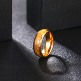 Load image into Gallery viewer, OAHLAN Men&#39;s 8mm Gold Plated Tungsten Carbide Ring Classic Style Fashion Jewelry for Engagement Anniversary Wedding Gift