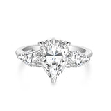 Load image into Gallery viewer, OAHLAN Fine Jewelry 2ct Pear Cut Sparkling Cubic Zircon S925 Sterling Silver Rings for Women Engagement Anniversary Gift