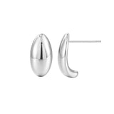 Load image into Gallery viewer, OAHLAN 14K Gold Plated S925 Sterling Silver Stud Earrings Fine Jewelry Oval Geometric Design Trendy for Women&#39;s Parties