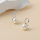 Load image into Gallery viewer, OAHLAN Fine Jewelry Women&#39;s Simple Design S925 Sterling Silver Freshwater Pearl Stud Earrings for Wedding Anniversary Gifts