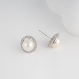 Load image into Gallery viewer, OAHLAN Women&#39;s S925 Sterling Silver Freshwater Pearl Stud Earrings Fine Jewelry for Engagement Wedding Wholesale