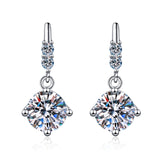 Load image into Gallery viewer, Cubic Zirconia Round Cut Four Claws Stud Earrings 925 Sterling Silver Earrings For Women