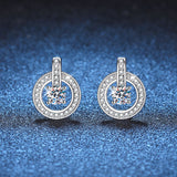 Load image into Gallery viewer, Fine Jewelry 4mm Cubic Zirconia Round Cut Stud Earrings 925 Sterling Silver Earrings For Women Hypoallergenic