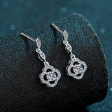 Load image into Gallery viewer, Fine Jewelry 0.6CT Round Cut D Grade VVS1 Moissanite Diamond Stud Earrings 925 Sterling Silver Earrings For Women