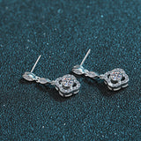 Load image into Gallery viewer, Fine Jewelry 0.6CT Round Cut D Grade VVS1 Moissanite Diamond Stud Earrings 925 Sterling Silver Earrings For Women