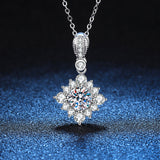Load image into Gallery viewer, Fashion Luxury Jewelry 1Ct Round Cut D Grade VVS1 Pendant 925 Sterling Silver Moissanite Necklaces for Women
