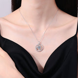 Load image into Gallery viewer, Fashion Luxury Jewelry Moissanite Necklaces 1Ct Round Cut D Grade VVS1 Pendant 925 Sterling Silver for Women