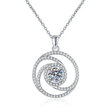 Load image into Gallery viewer, Fashion Luxury Jewelry Moissanite Necklaces 1Ct Round Cut D Grade VVS1 Pendant 925 Sterling Silver for Women