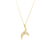 Load image into Gallery viewer, OAHLAN Fine Jewelry Gold Plated Mermaid Tail Inlaid Zircon S925 Sterling Silver Pendant Necklaces for Women Anniversary Wedding