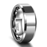 Load image into Gallery viewer, Ringsmaker 8mm Silver Color Tungsten Carbide Ring Men Women High Polished Wedding Bands