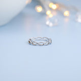 Load image into Gallery viewer, Ringsmaker 925 Sterling Silver Rings Twisted Rope Women Wedding Bands