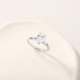 Load image into Gallery viewer, Ringsmaker 2Ct 925 Sterling Silver Women Rings Pear Cut Cubic Zirconia CZ Engagement Rings