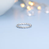 Load image into Gallery viewer, Ringsmaker 925 Sterling Silver Rings Twine Women Rings Spiral Design Wedding Bands