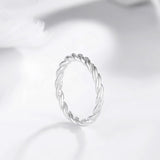 Load image into Gallery viewer, Ringsmaker 925 Sterling Silver Rings Twine Women Rings Spiral Design Wedding Bands