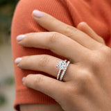 Load image into Gallery viewer, Ringsmaker 1.25CT 925 Sterling Silver Bridal Ring Sets Round CZ Women Promise Wedding Bands