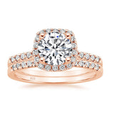 Load image into Gallery viewer, 1.5 ct Round Cut Moissanite 925 Sterling Silver Bridal Set