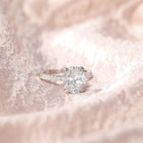 Load image into Gallery viewer, 3.5CT 925 Silver Engagement Oval Cut Moissanite Ring